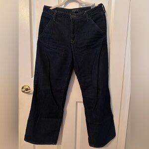 Banana Republic Dark Indigo wide leg jeans